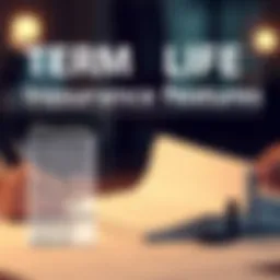 Visual comparison of term life insurance features