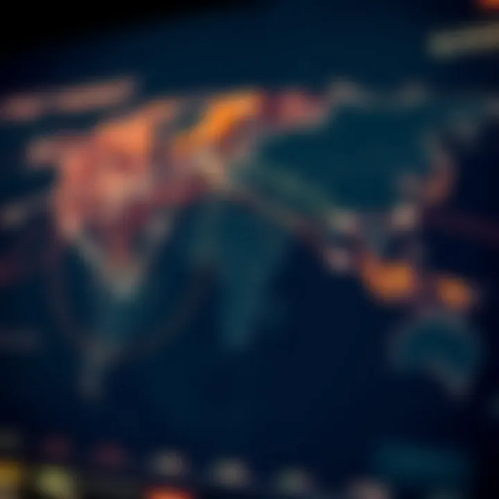 Map showing the global trade network and its influence on free markets